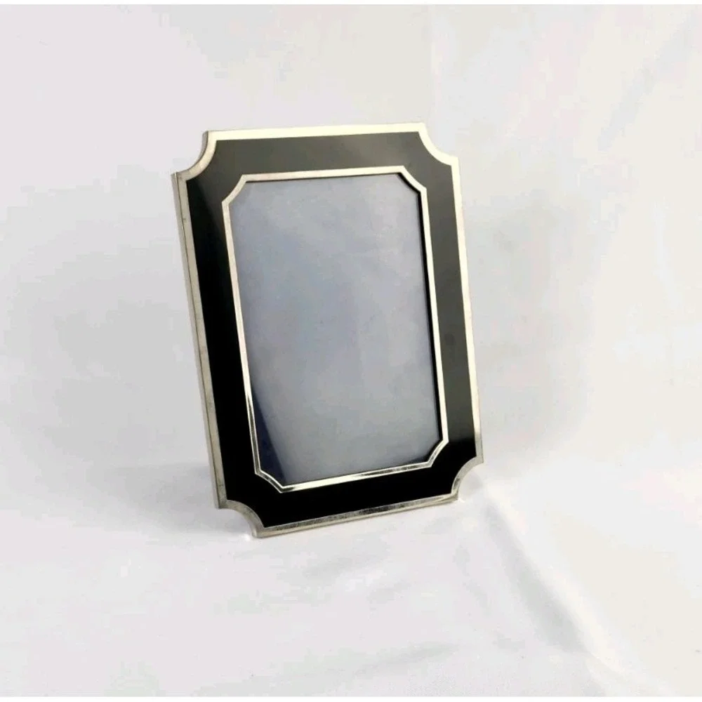 Martha‎ Stewart Picture Metal Frame 5x7 Black Silver Heavy, Quality Photograph